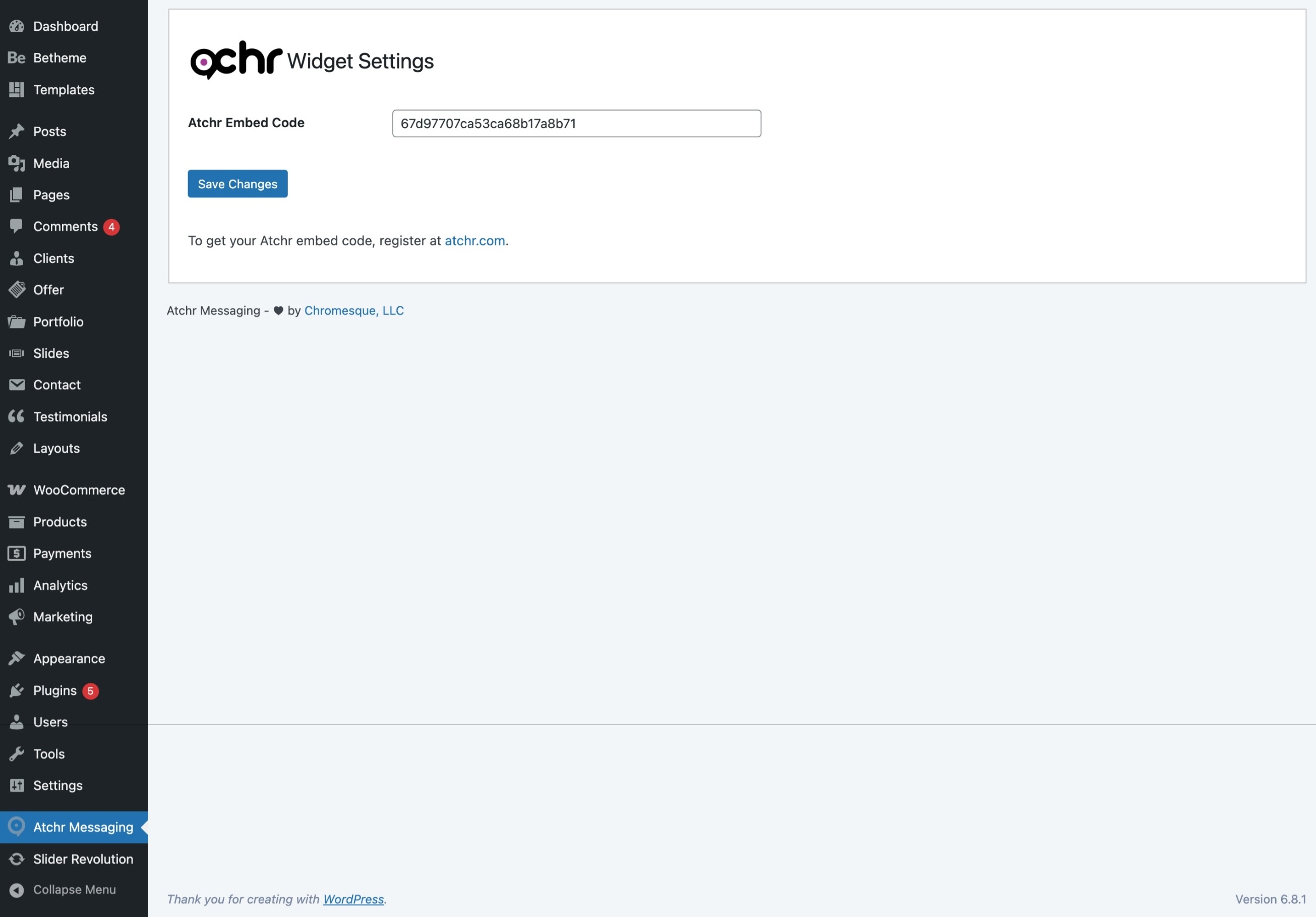 WordPress Plugin Configuration